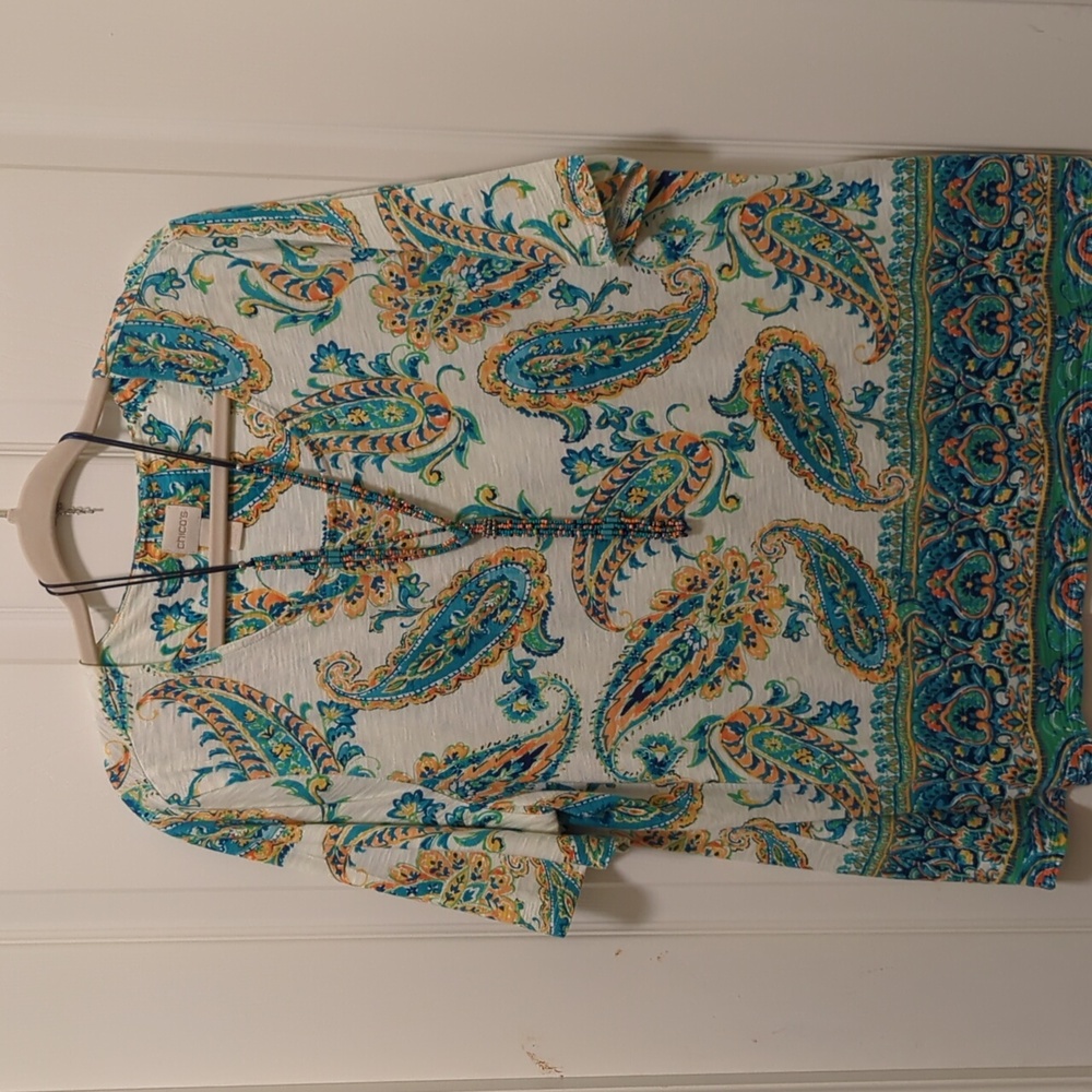 Chico's Top with Necklace